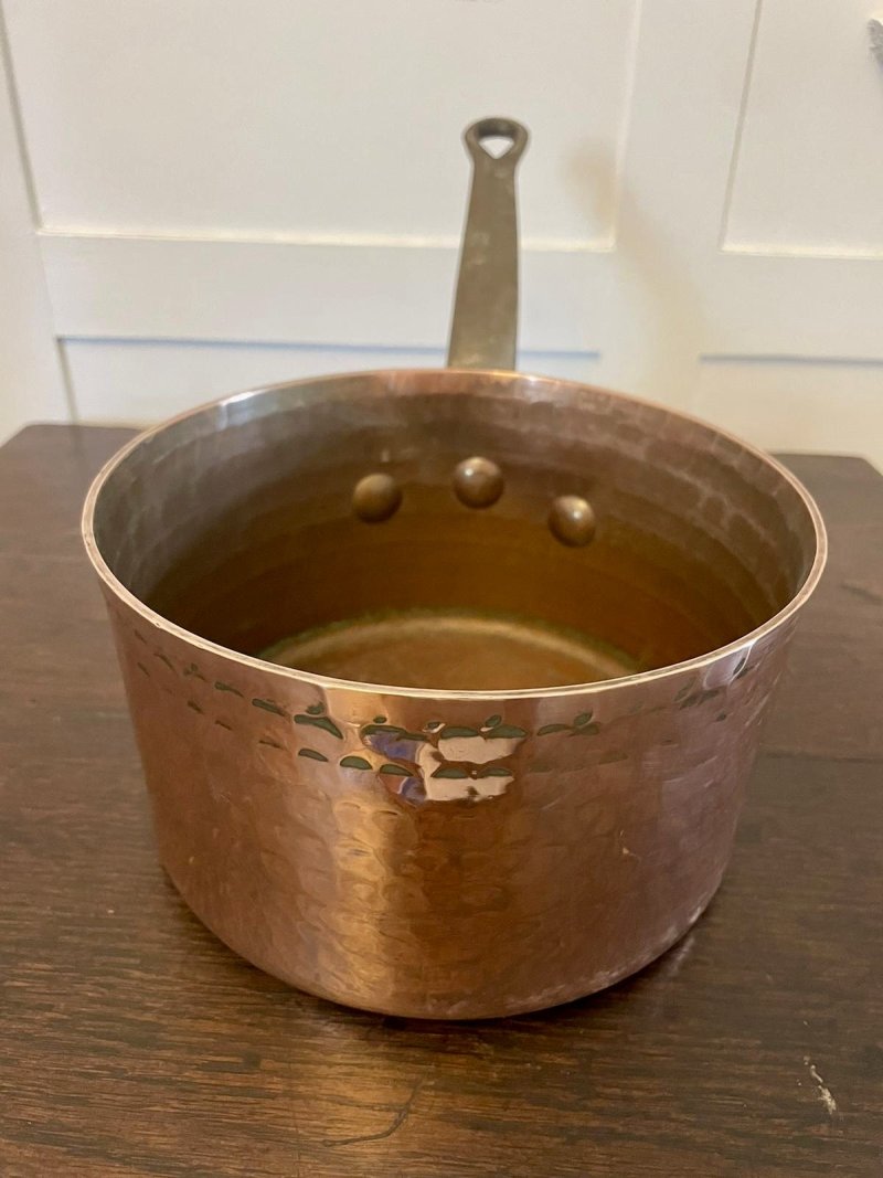 Antique George III Set of Four Copper Pans - Image 6